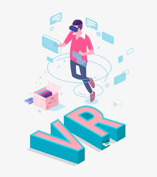 VR体验虚拟现实免抠