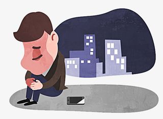 独自伤感的男人免抠