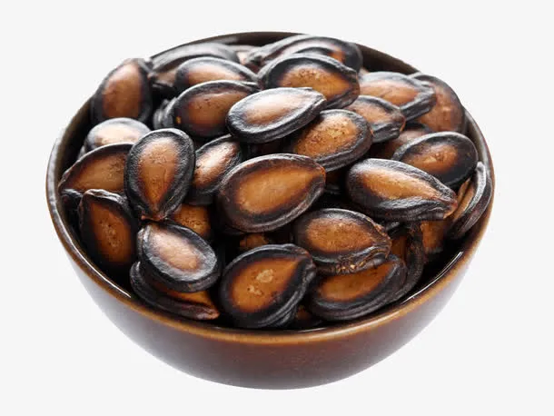椭圆形黑皮西瓜子免抠