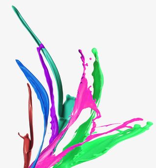 矢量创意油漆泼墨效果设计元素免抠