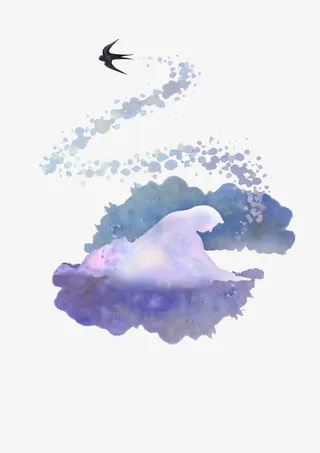 水彩画元素免抠