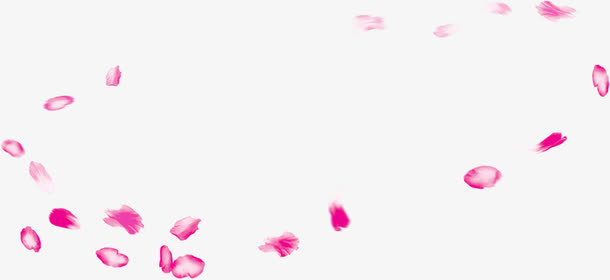 中秋节手绘粉色花瓣免抠