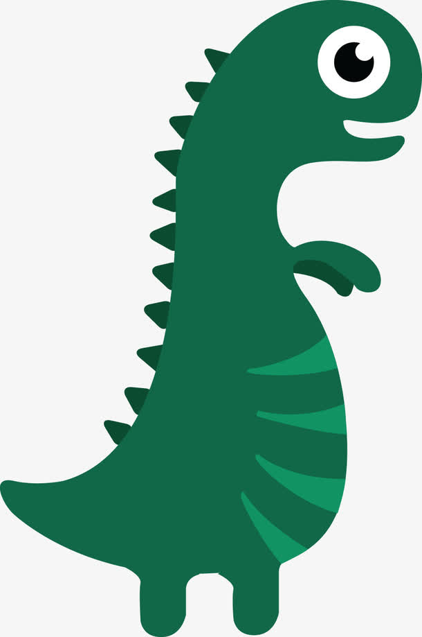 站立的可爱小恐龙免抠