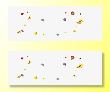 漂浮金币几何形状免抠