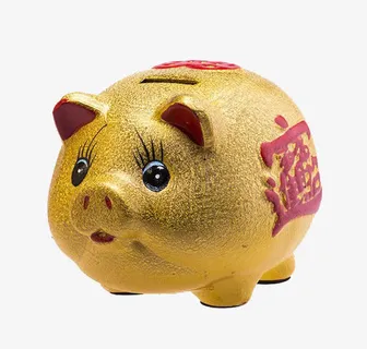 金猪储钱罐免抠