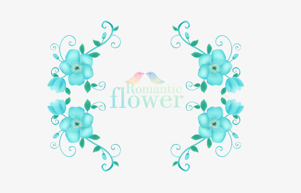 复古小清新花边花纹边框底纹免抠