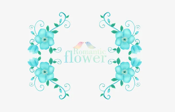复古小清新花边花纹边框底纹免抠