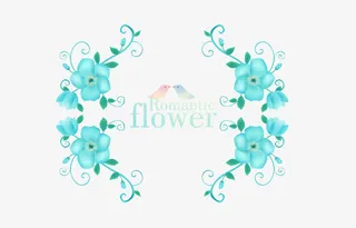 复古小清新花边花纹边框底纹免抠