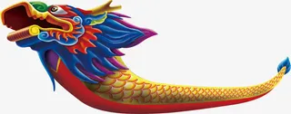 端午节龙舟装饰免抠