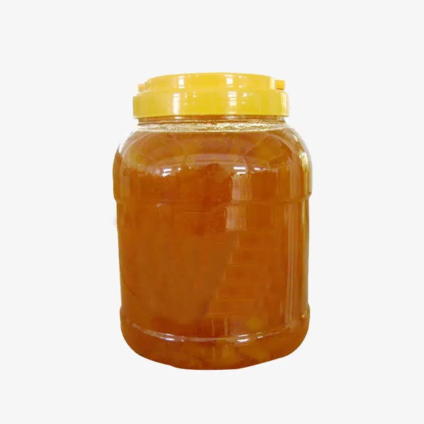 蜂蜜黄色盖子果酱包装免抠