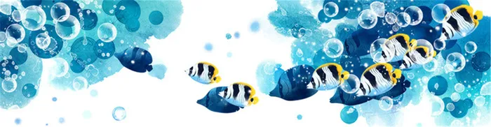 卡通海底小鱼背景高清
