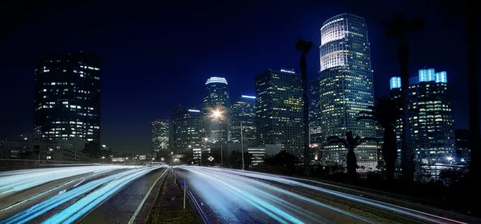 城市夜景背景高清