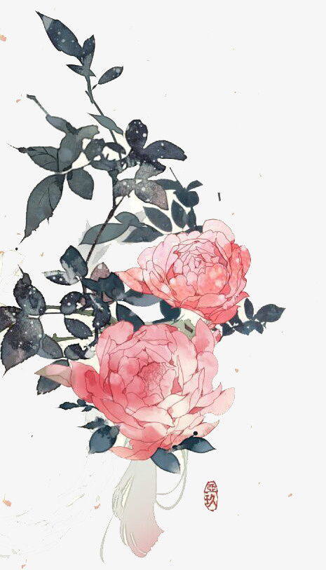 水彩鲜花免抠