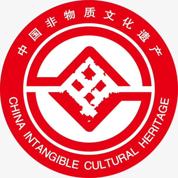 中国非物质文化遗产logo免抠标签元素