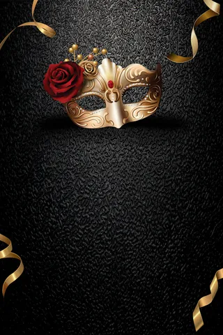 面具舞会海报背景素材高清