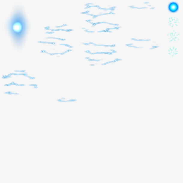 创意合成效果蓝色的光效免抠