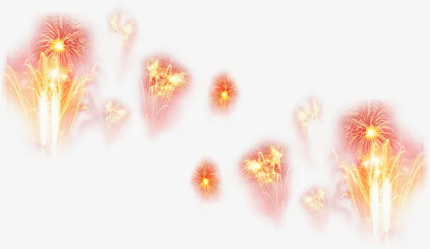 放烟花节日喜庆元素免抠
