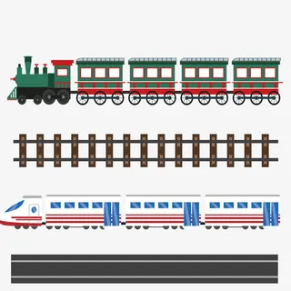 火车列车元素免抠