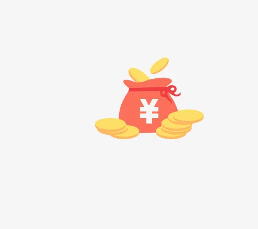 装了金币的钱袋子免抠