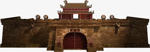 古城墙门 矢量素材免抠