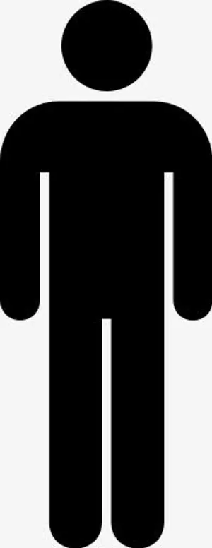 男人男装房间厕所AIGA符号标志免抠