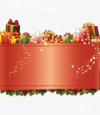 圣诞装饰框免抠