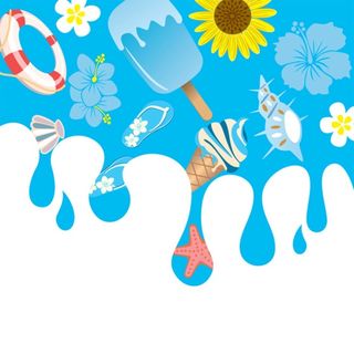 蓝色卡通拼接背景图高清