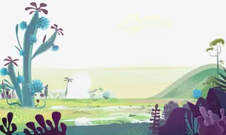 手绘梦幻背景图案