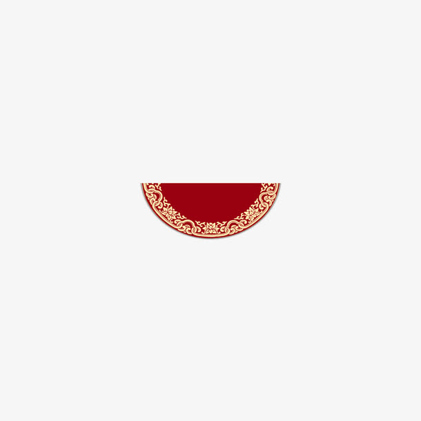 红色金属边免抠