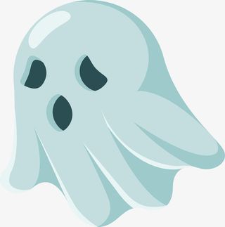 矢量万圣节卡通幽灵免抠