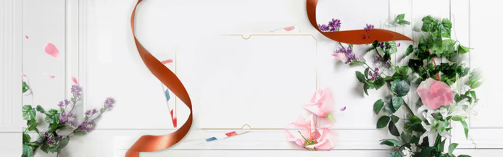 淘宝春天花朵海报背景高清