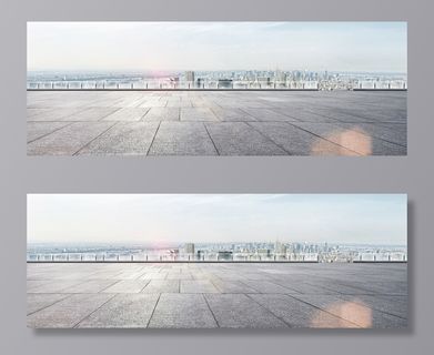 天空路面banner背景高清