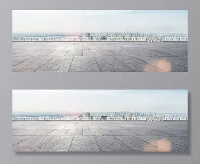 天空路面banner背景高清