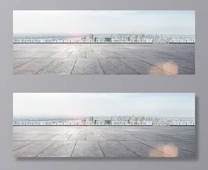 天空路面banner背景高清