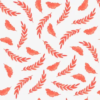 手绘树枝平铺图案免抠