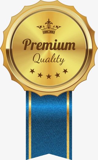 金色勋章标志免抠