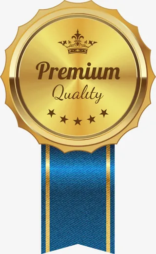 金色勋章标志免抠