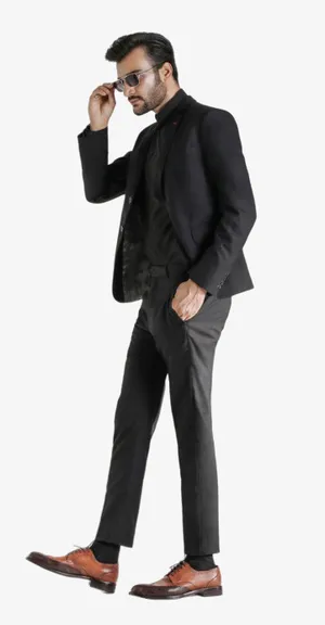 西装帅气男模特免抠