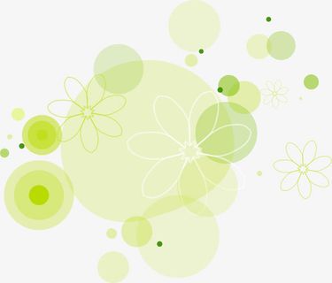 绿色潮流圆点免抠