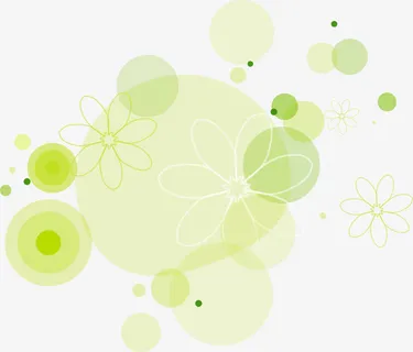 绿色潮流圆点免抠