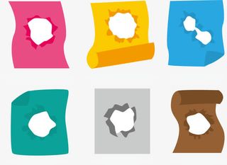 矢量图带洞的纸张免抠