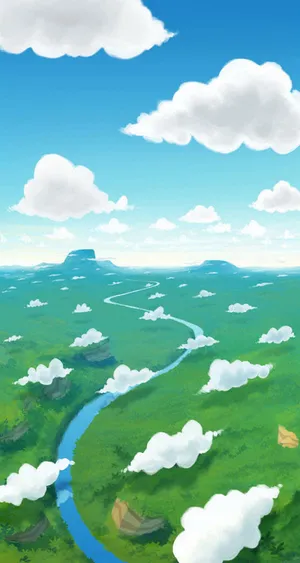 手绘卡通各种游戏场景免抠