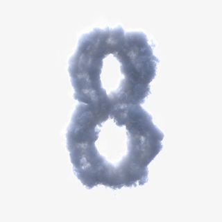 免扣元素云彩数字8免抠