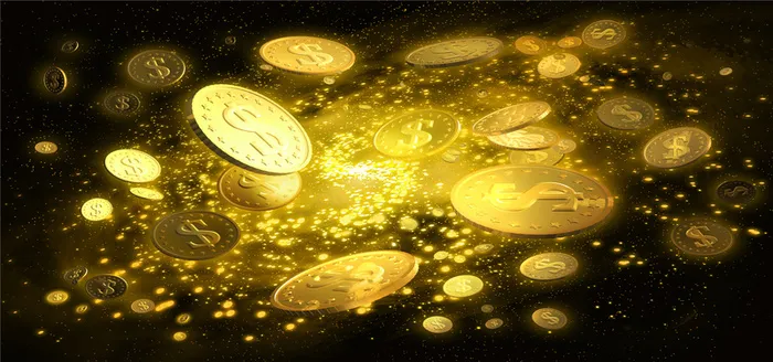 动感金币光线背景高清