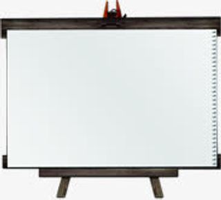 创意合成黑板效果白色纸张免抠