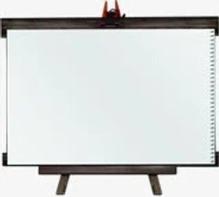 创意合成黑板效果白色纸张免抠