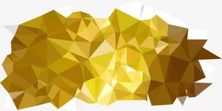 矢量金色几何素材免抠