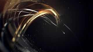 黑底金属质感曲线海报背景素材高清