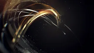 黑底金属质感曲线海报背景素材高清