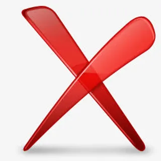 红色的叉号图标免抠